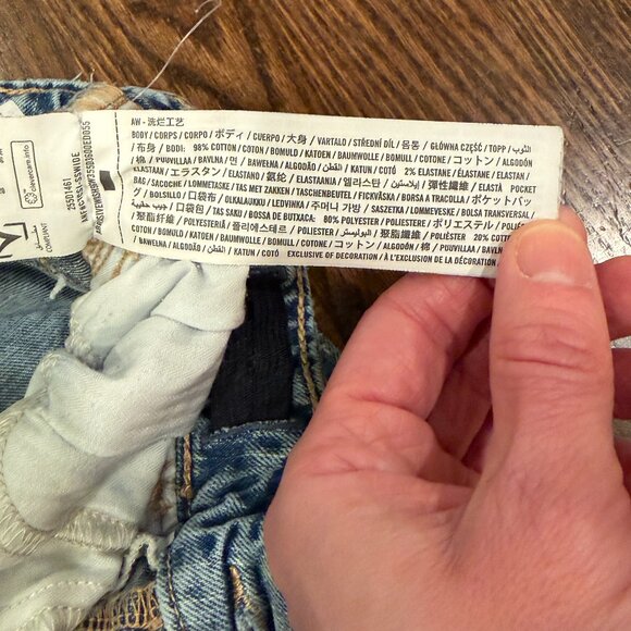 Abercrombie Kids High Rise Wide Leg Jeans Blue Size 13/14 - Picture 6 of 10